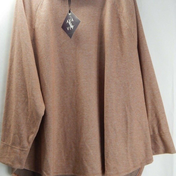Ava & Viv Fleece Mock Neck Sweatshirt (NWT) - Picture 3 of 9